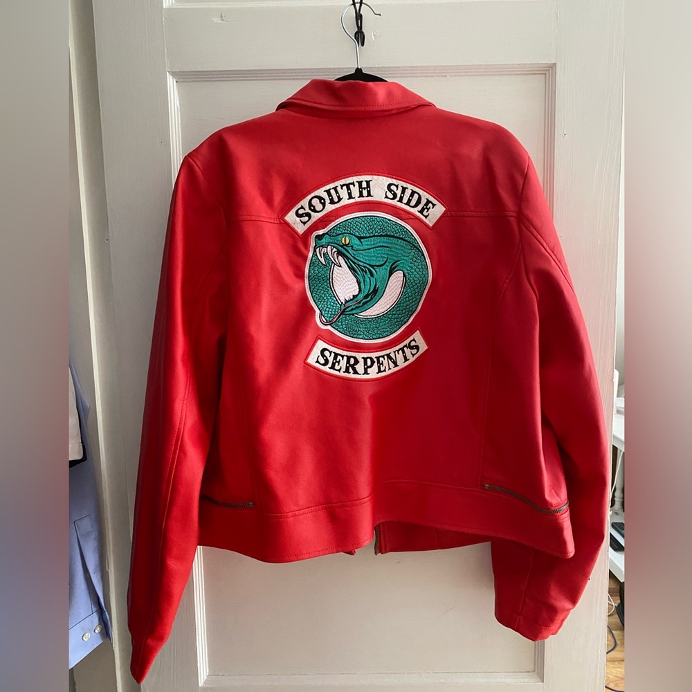 Riverdale Cheryl Blossom Southside Serpents Faux Leather Red Jacket